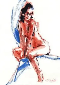 Olga Sternyk akvarellmålning